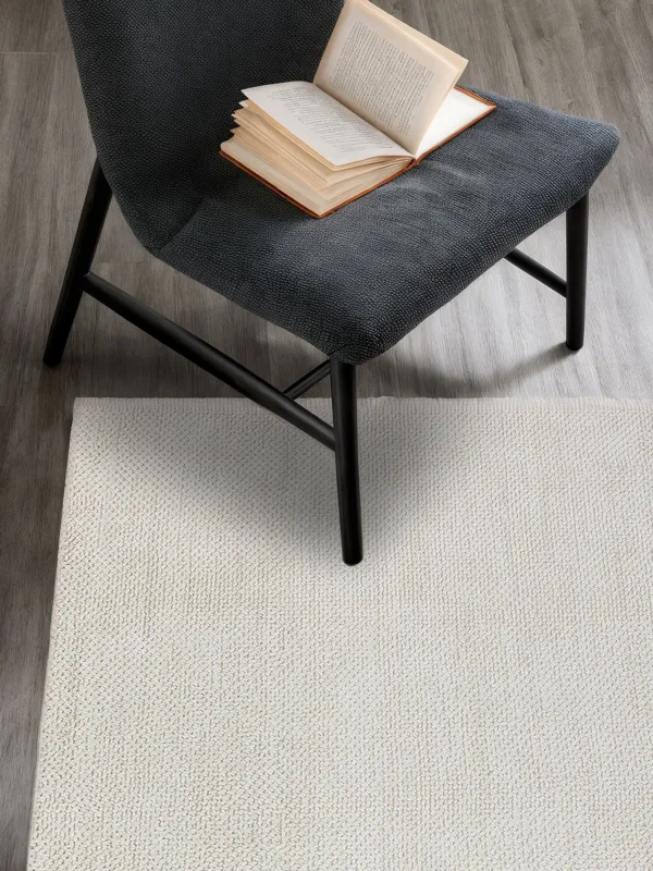 Кілем, 150х210 см, полиэстер / мақта, сүт / сұр, көпіршіктер, image-5