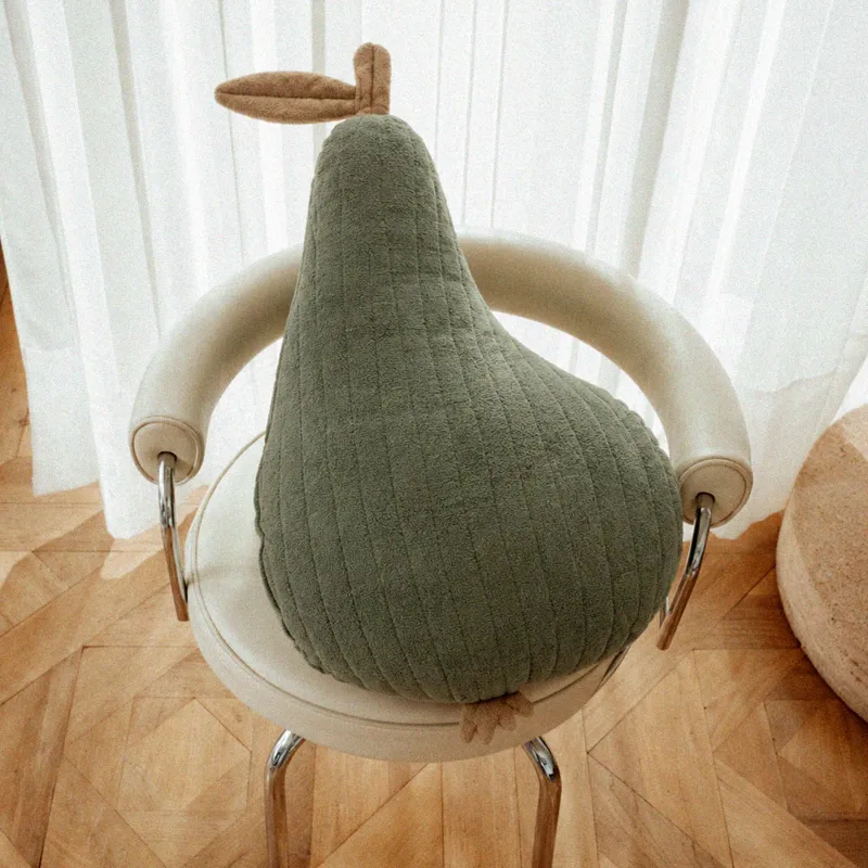 Сәндік жастық, 33x60 см, букле, жасыл, алмұрт, Boucle figure