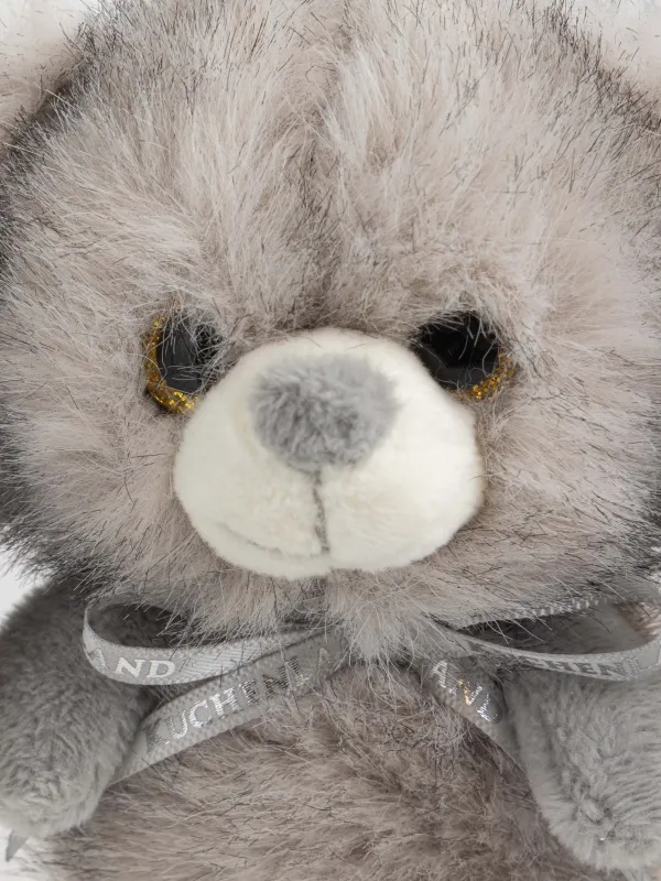 Брелок, 11 см, мягкий, полиэстер/металл, серый, Заяц, Rabbit, image-3