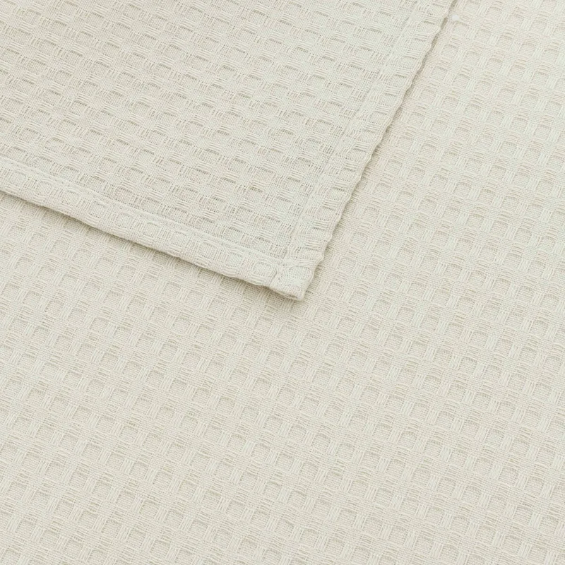 Ас үй сүлгісі, 40х60 см, 2 дана, шілтермен, мақта, сарғылт-қоңыр, Waffle, image-5