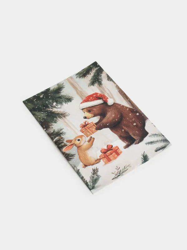 Открытка подарочная, 12х17 см, Friends forest, image-2