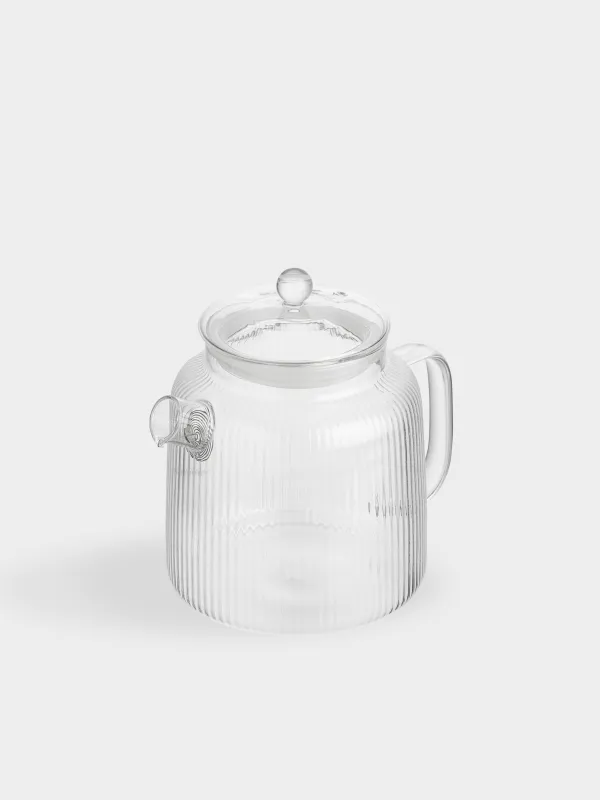 Чайник заварочный, 1,8 л, стекло Б/сталь, Ribby, image-1