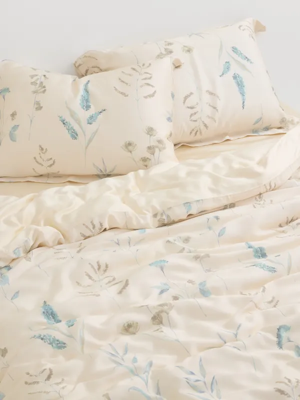 Постельное белье, евро, тенсель, Полевые цветы, Tencel, image-4