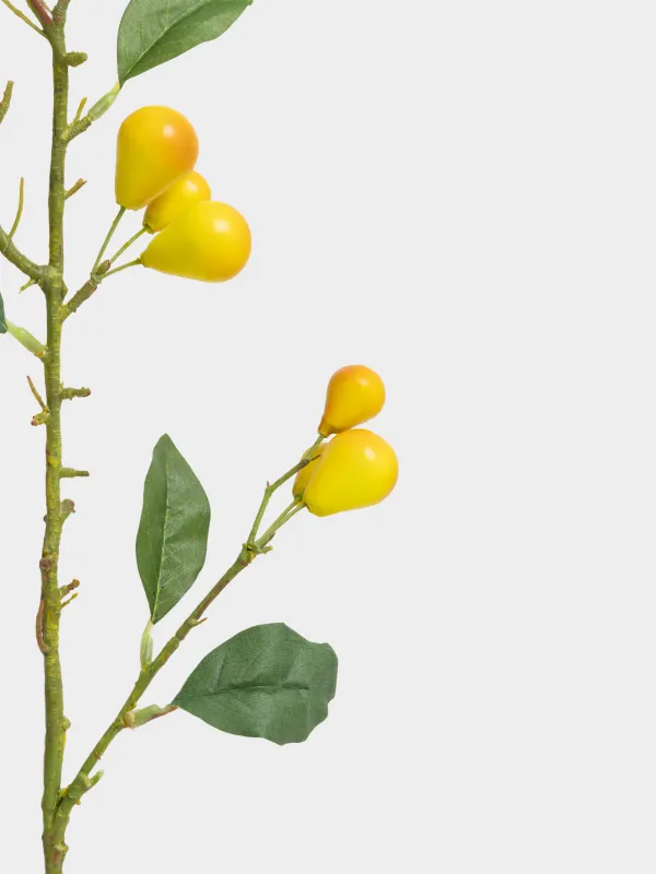 Ветка декоративная, 70 см, Желтые груши, Fruit decor, image-2