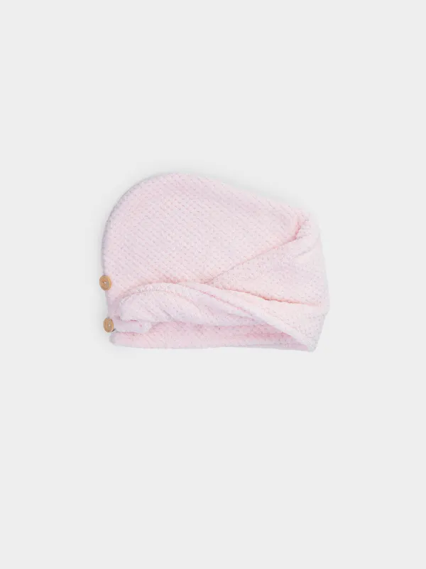 Шашқа арналған сәлде-орамал, 62х24 см, микроталшық, қызғылт, Fiber spa, image-0