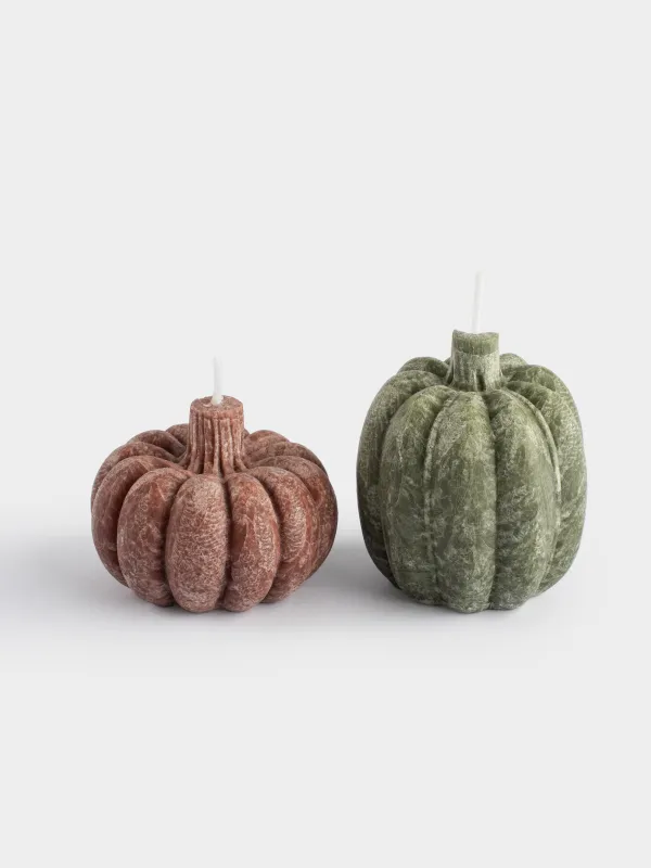 Свеча, 5/7 см, 2 шт, Тыква, Pumpkin shape, image-0