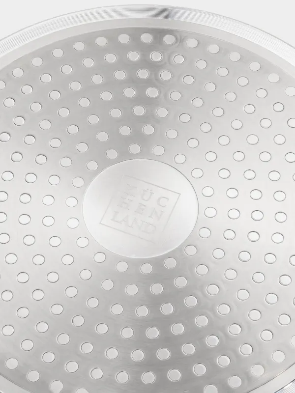 Кастрюля, 24 см, 3,9 л, с крышкой, с покрытием, алюминий, бежево-серая, Decision, image-3