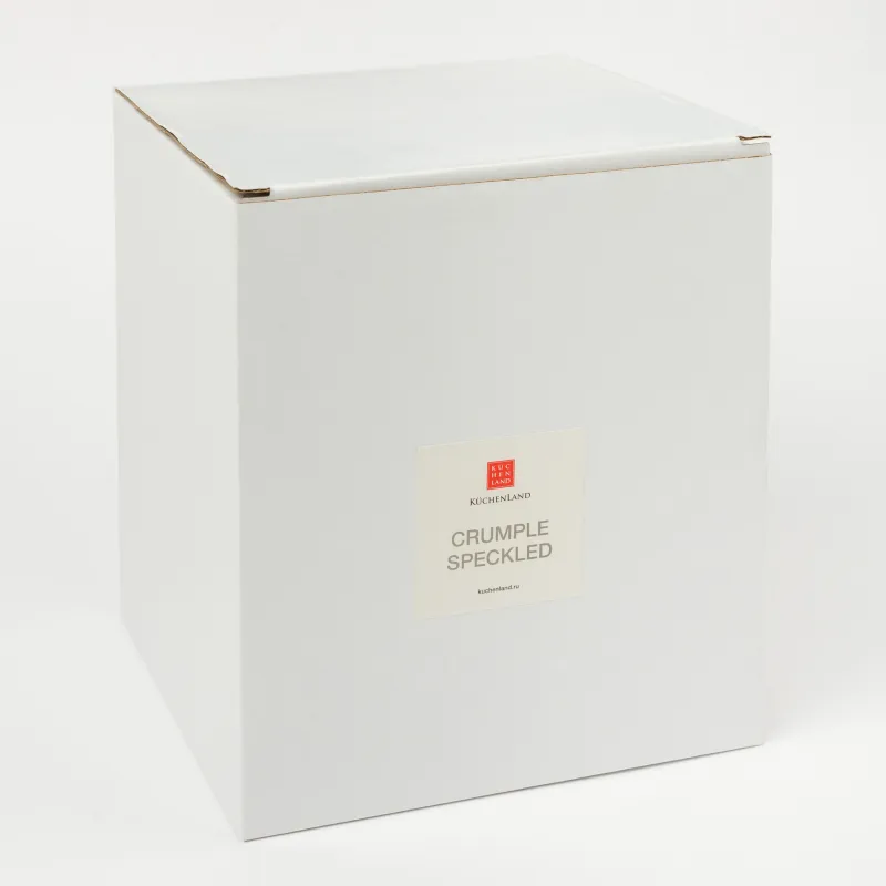 Ас үйге арналған стенд, 15 см, керамика, сүт түстес, дақтары бар, Crumple speckled, image-5