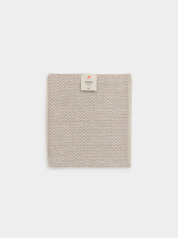 Кілемше, 60х110 см, сырғанауға қарсы, шенил / мақта, бежевый қоңыр, тор, Cosy, image-5