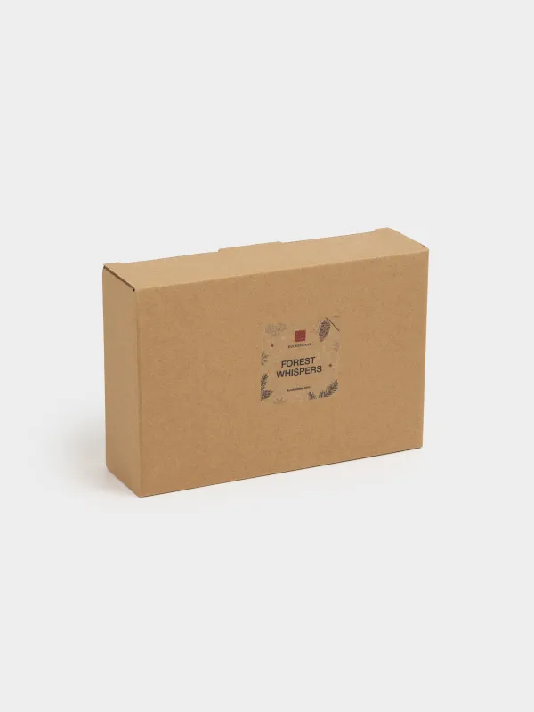 Шам ұстағыш, 18х13 см, 2 шай шамына арналған, керамика, жасыл, Шырша бұтағындағы шырша бүршіктері, Forest whispers, image-5