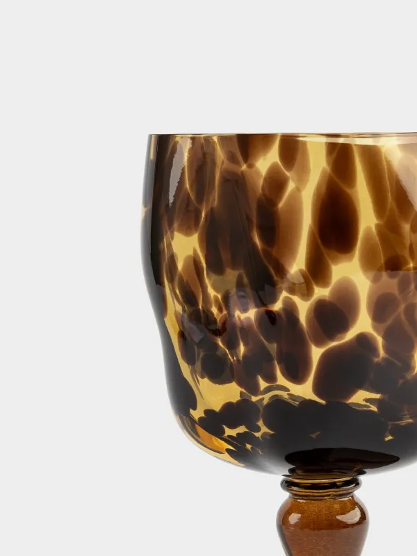 Шарап бокалы, 320 мл, шыны Р, қоңыр, Анималистік өрнек, Nors color, image-1