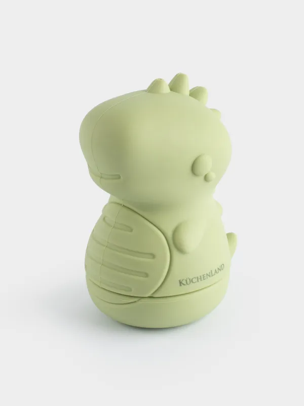 Шомылатын ойыншық, 9х7 см, силикон, жасыл, Шашыратқыш динозавр, Dino, image-1