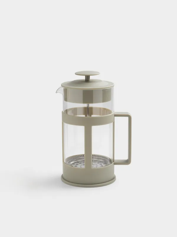 Френч-пресс, 1 л, шыны Б/болат, сарғылт-қоңыр/жасыл, Ketto, image-0