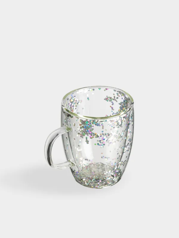 Шыныаяқ, 290 мл, 2 дана, шыны Б, күміс секвинтками, Air sparkly, image-4