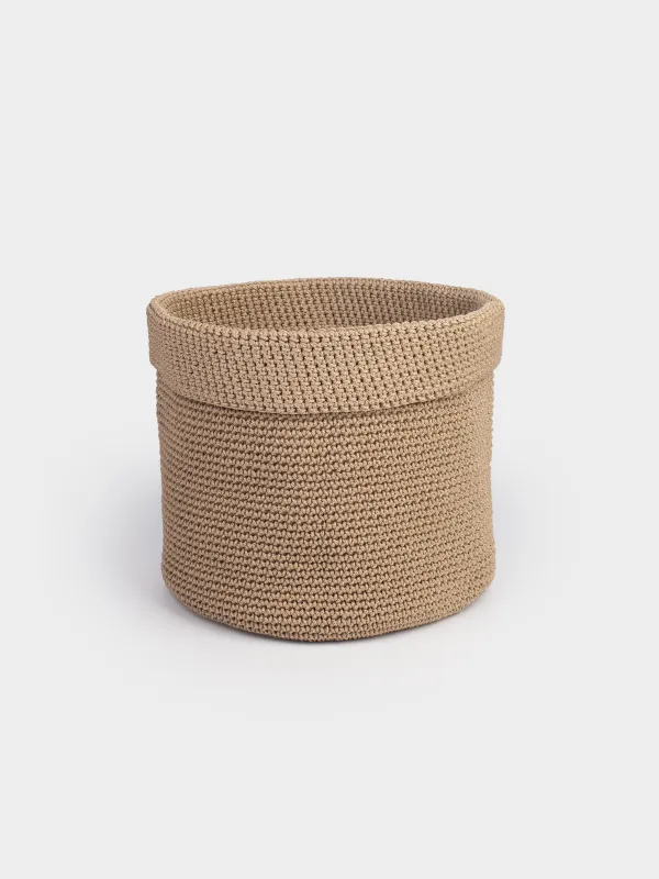 Киім сақтауға арналған сөмке, 25х30 см, тоқылған, полиэстер, дөңгелек, қоңыр, Bolsa, image-0