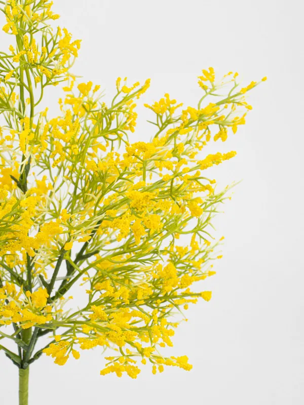 Ветка декоративная, 43 см, Желтые цветы, Flower garden, image-3