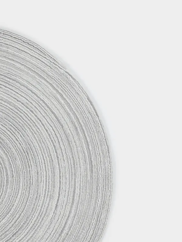 Салфетка под приборы, 38 см, полиэстер, круглая, песочно-бежевая, Rotary, image-4