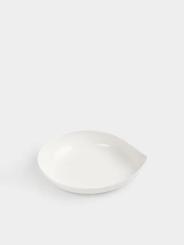 Сорпа тәрелкесі, 21х17х4 см, 700 мл, фарфор Р, ақ, Жапырақша, Blomblad, image-1