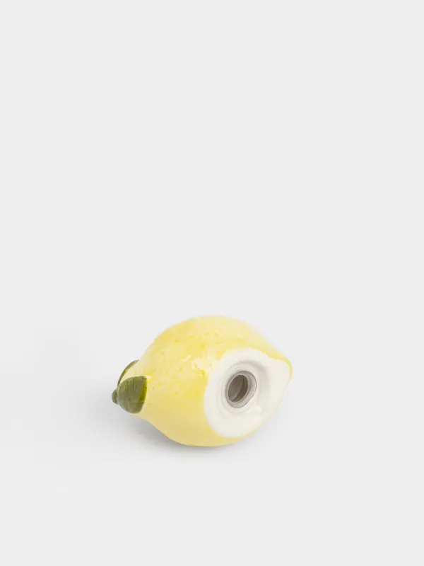 Емкость для соли или перца, 7 см, керамика D, желтая, Лимон, Sicily, image-2