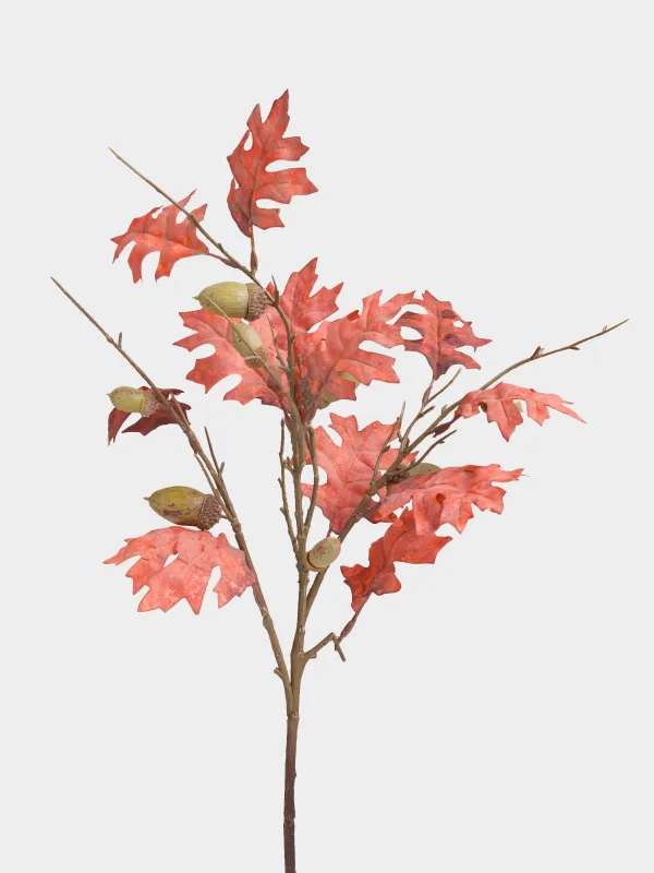 Ветка декоративная, 82 см, полиэстер/пластик, Желуди с листьями, Forest symphony decor, image-1