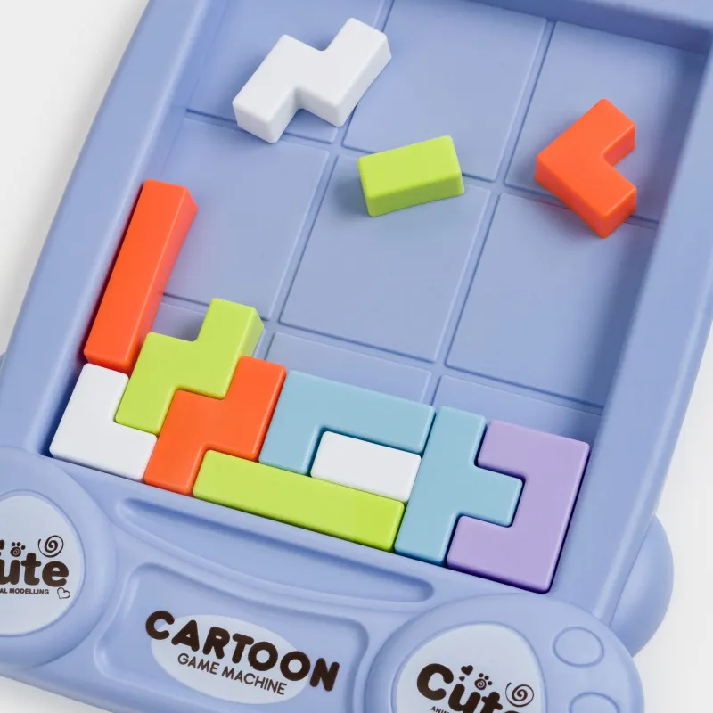 Пазл ойыны, 19 см, дамытушы, пластик, көк, аю, Bear, image-3