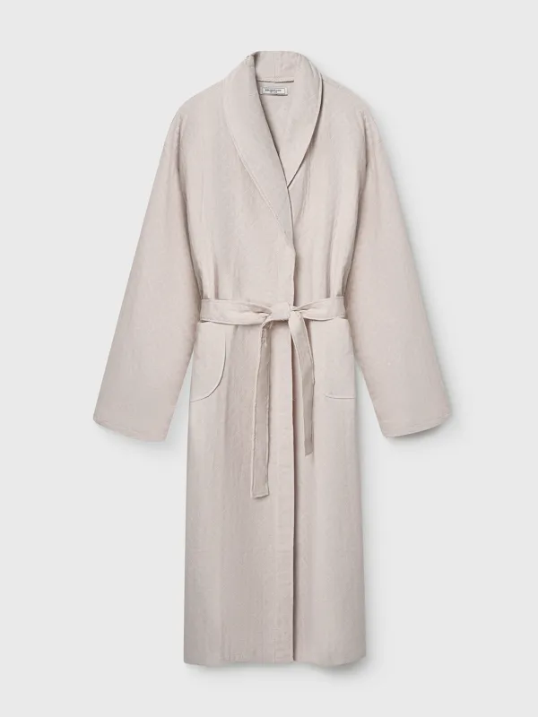 Әйелдер халаты, үйге арналған, өлшемі S-M, ұзын жеңді, мақта, сарғылт-қоңыр, Гүлдер/Бұтақтар, Delania, image-8