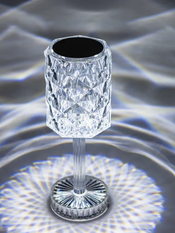 Сенсорлық шам, 26 см, сымсыз, аяқты, пластик / болат, Ромб, Rhombus, image-5