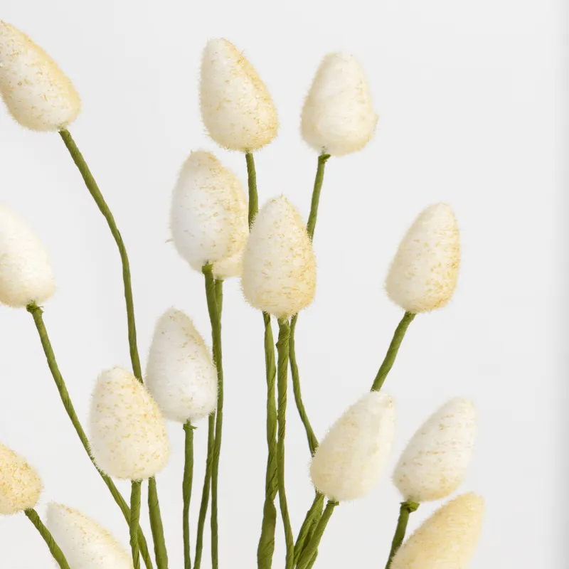 Сәндік бұтақ, 45 см, пенопласт/қағаз, Ақ крокус, Flower garden, image-4