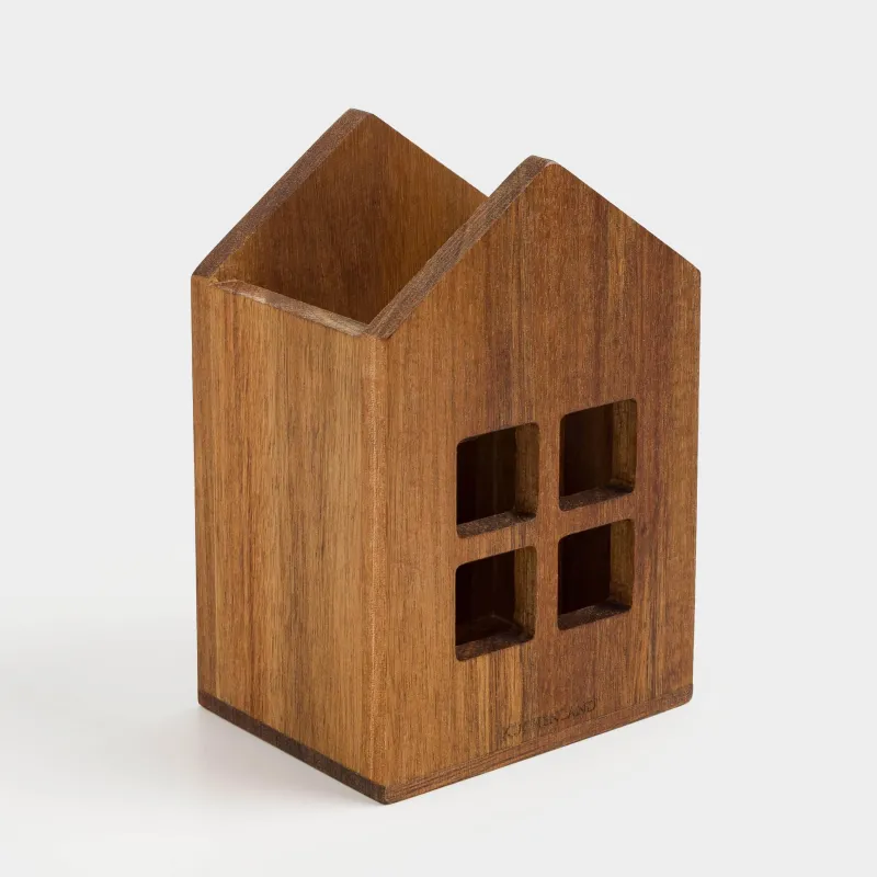 Подставка для кухонных принадлежностей, 15 см, дерево, Дом, Noble tree, image-1