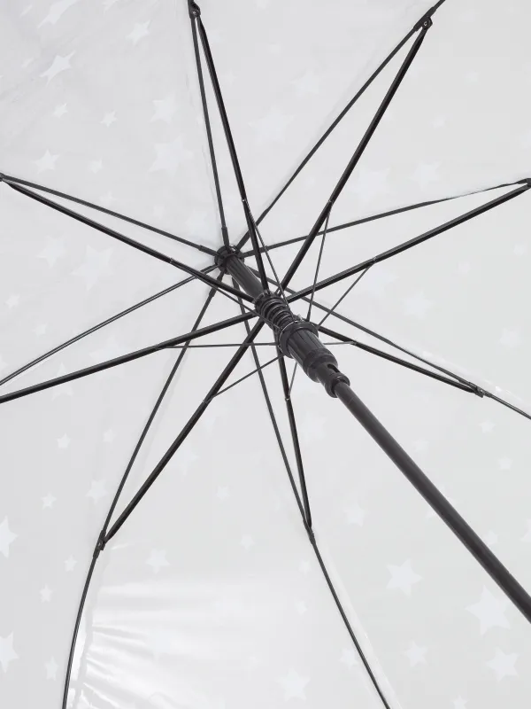 Қолшатыр таяқшасы, 48 см, нәресте, полиоксиэтилен, мөлдір, Жұлдыздар, Aspen, image-3