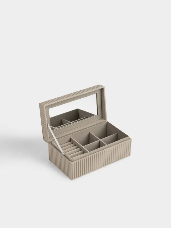 Зергерлік қобдиша, 22х9 см, жасанды былғары/МДФ, сарғылт-қоңыр, Premiere one, image-2