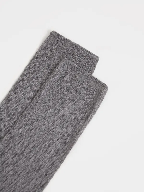 Әйелдер шұлықтары, өлшемі 36-38, қырлы, мақта/полиэстер, графитті, Rubchik, image-2