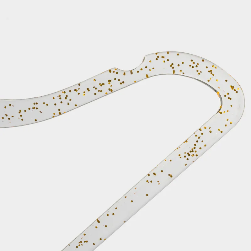 Ілгіштер, 30 см, 3 дана, балаларға арналған, пластик, мөлдір алтын жылтырмен, Shimmer, image-2