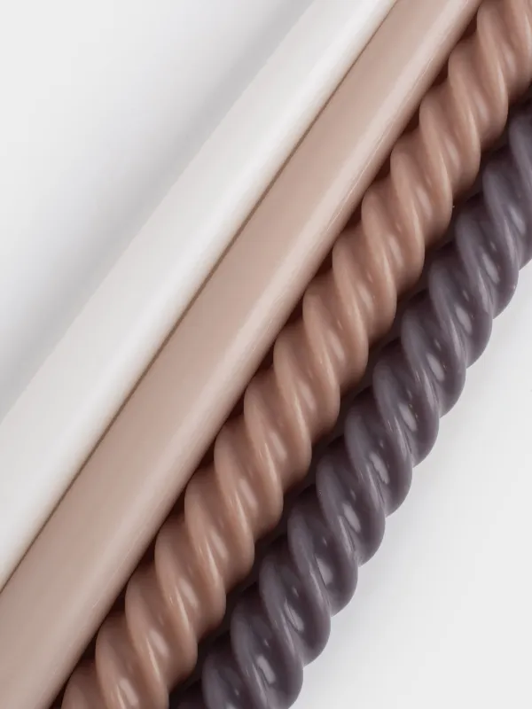 Свеча, 26 см, 4 шт, тонкая, Спираль, Spiral shape, image-3