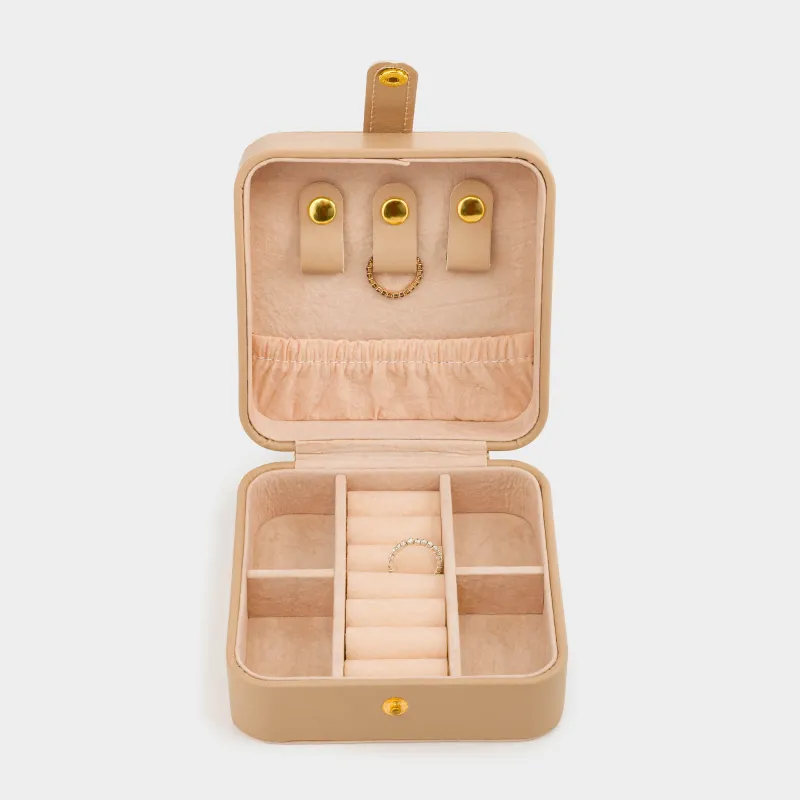 Зергерлік қобдиша, 11х11 см, жасанды былғары/МДФ, сарғылт-қоңыр, Premiere small, image-3