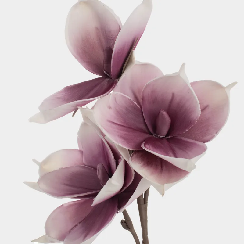 Сәндік бұтақ, 91 см, пластик/пенопласт, Ақ магнолия, Magnolia, image-3