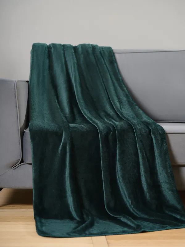 Жамылғы, 130х170 см, фланель, жасыл, Flannel, image-3