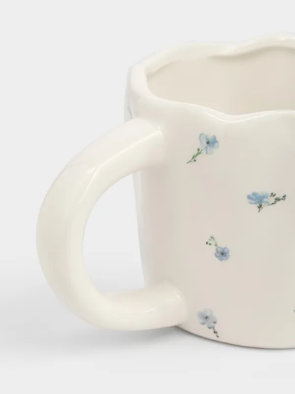 Кружка, 420 мл, Мама и цветы, Crumple flower, image-2