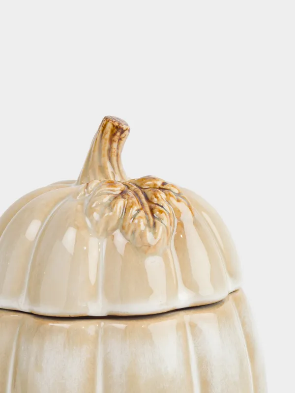 Сақтау ыдысы, 13х16 см, мл, керамика, сүтті-қоңыр, Асқабақ, Pumpkin велир, image-2