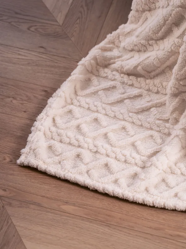 Жамылғы, 130х170 см, шерпа, сұр, Өрілген шаш, Sherpa, image-7