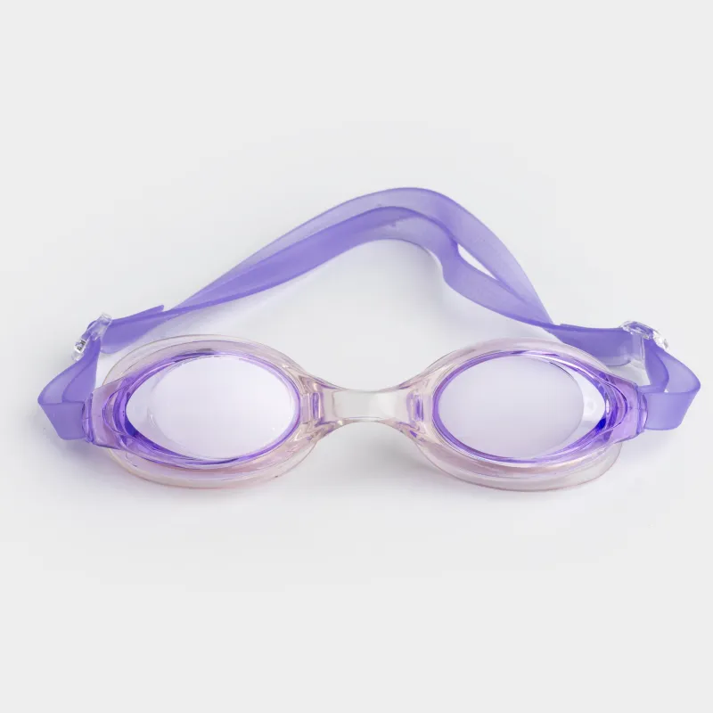 Очки для плавания, в футляре, пластик/резина, фиолетовые, Swim