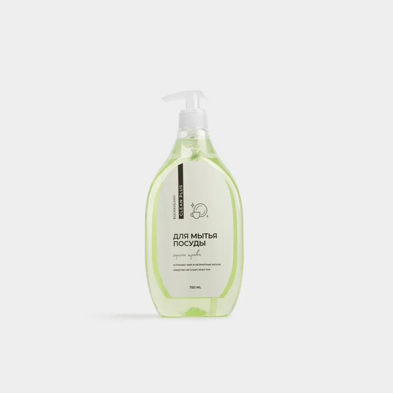 Средство для мытья посуды, 750 мл, Горные травы, Clean plus
