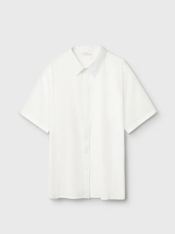 Әйелдер жейдесі, үйге арналған, өлшемі S, қысқа жеңді, мақта, ақ, Жолақтар, Leticia, image-6