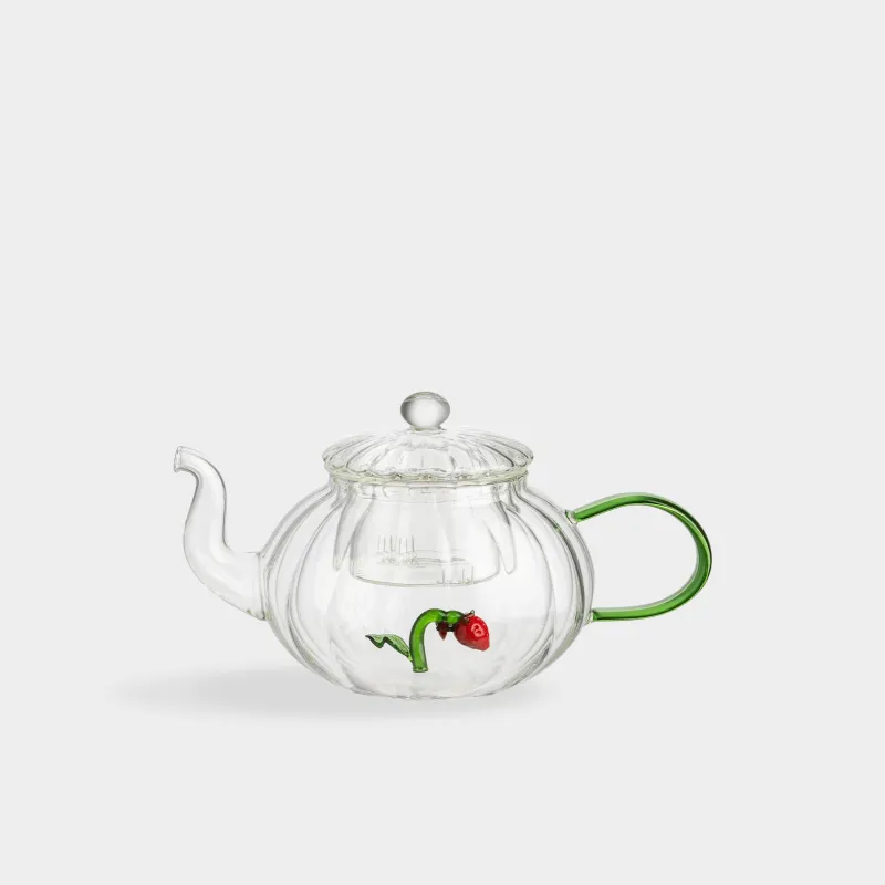Шайнек, 1 л, шыны Б, жасыл тұтқа, Құлпынай, Camellia decor, image-1