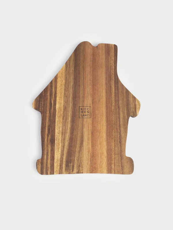 Доска разделочная, 30х24 см, дерево, прямоугольная, Дом, Noble tree, image-4