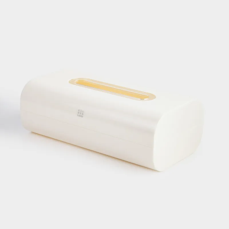 Бокс для бумажных салфеток, 24х14 см, пластик/акрил, молочный, Eleos, image-1