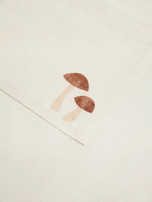 Фартук, 65х85 см, хлопок, бежевый, Еж с яблоком, Hedgehog apple, image-6