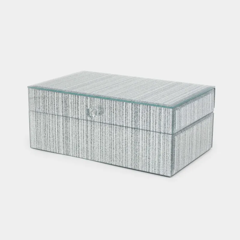 Зергерлік қобдиша, 21х13 см, шыны, күміс, Жолақтар, Actress