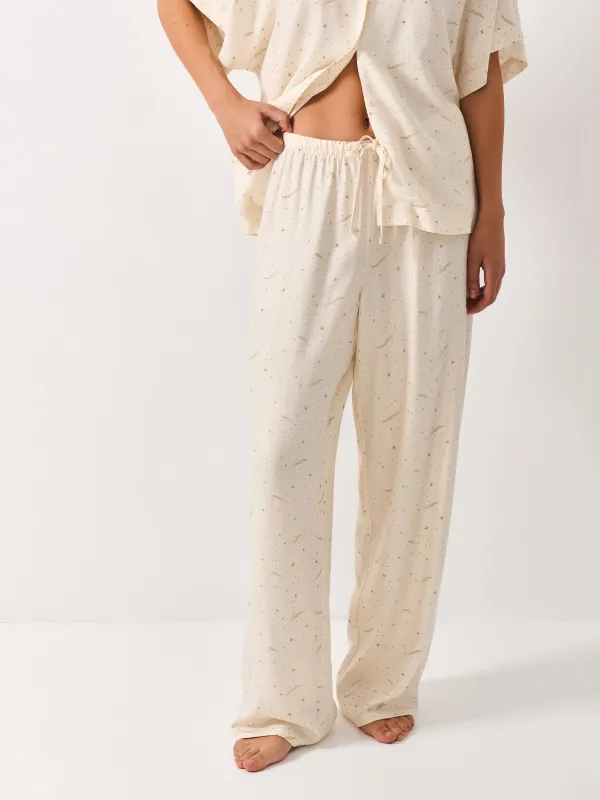 Брюки домашние, молочные, Dina, image-1