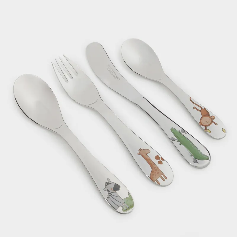 Ас құралдары, балаларға арналған, 1 адам, 4 зат, болат, Сафари, Jungle